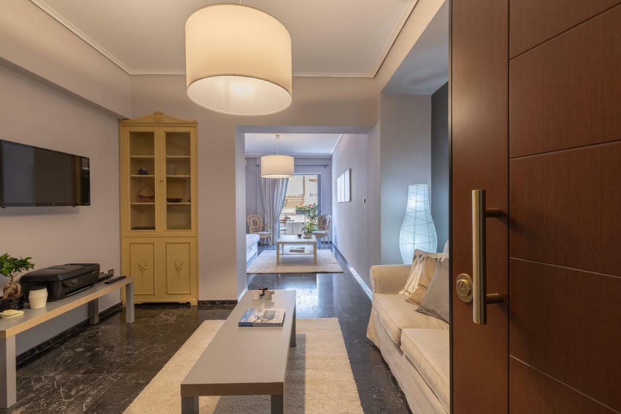 Tranquil Central Apt, Behind Athens Caravel Area Extérieur photo