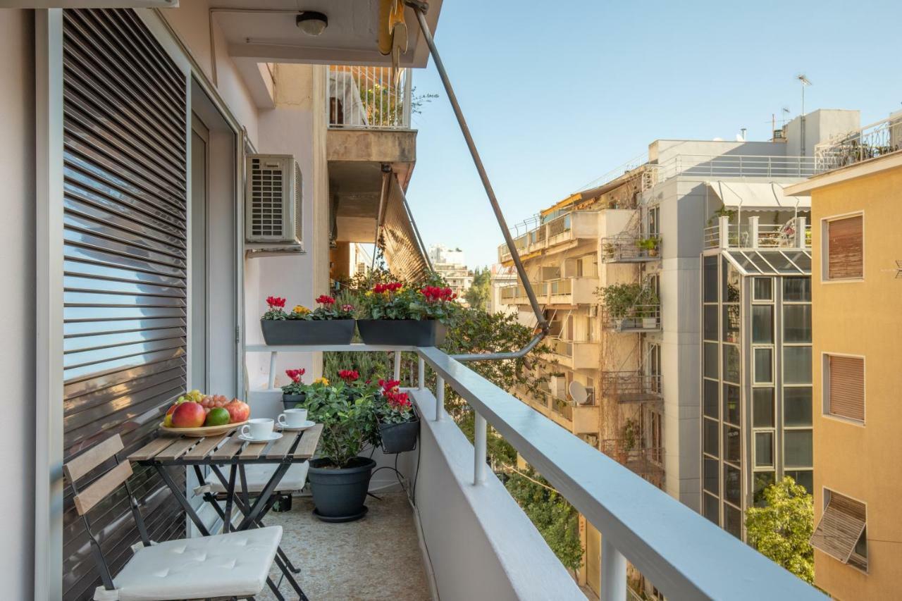 Tranquil Central Apt, Behind Athens Caravel Area Extérieur photo